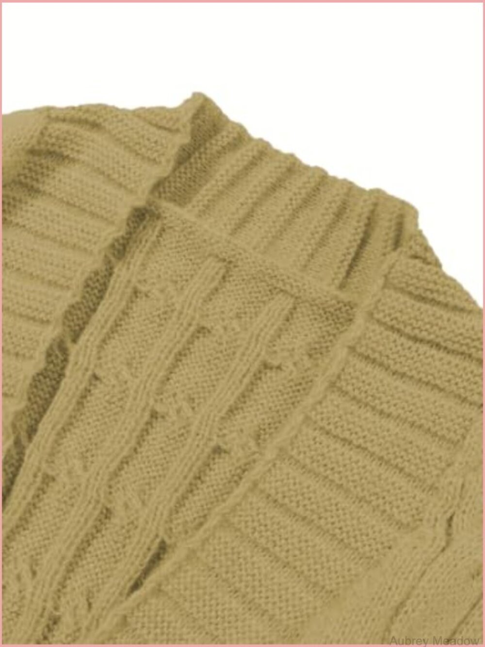 Long Knit Cardigan Sweater Open Front Duster Ribbed Pattern - Picture 6 of 7